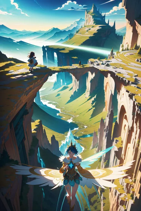 (fantasy art by Lois van Baarle:1.1) , character art, lush mountains, majestic, intricate details, Unnatural Petrified ("The transfiguration":1.2) , Simple and clean, Disgusting, Shock Art, Swirling