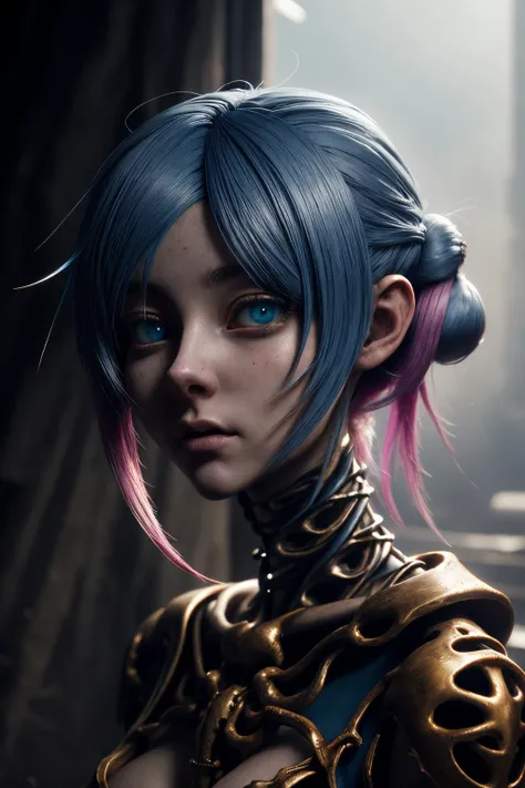 absurdres, absurd res, high quality, best quality, masterpiece, 1girl, colorful hair, posing, looking at viewer, detailed background, 8K, UHD, HDR, intricate, aesthetic, ultra-hd, cinematic lighting, volumetric lighting, raytracing, (((anime))), (((cartoon))), <lora:ral-zkeleton:0.9> zkeleton