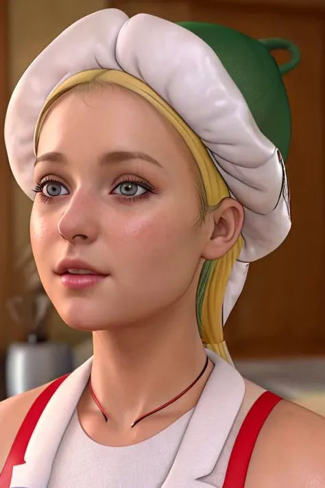 1girl wearing nurse outfit, closeup, blonde hair, romashka <lora:romashka:0.8>, 8k, uhd, realistic, ultra details, chamomile hat