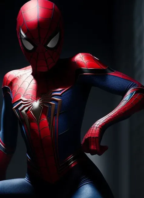 a glorious girl wearing (the cloths of Spiderman:1.2), brutal pose, <lora:LowRa:0.7>