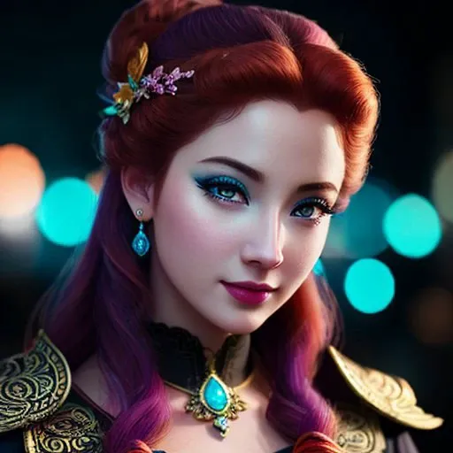 <lora:LowRA:1> a professional CGI of a gorgeous ginger woman, wondersamedieval city , rococo style, art deco style, onmyoji, maximalism, barocas, cinematic, vibrant pastel colors, warm shot, warm bright pink-orange-cyan colors, volumetric, trending on artstation, masterpiece, perfect lighting, perfect shadows, insane details, intricate details, hyperdetailed, closeup, twilight, DOF, lifelike, 8k, ultra quality,