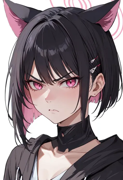 best quality, masterpiece, highres, solo, (kazusa_bluearchive:1.10), evil grin, evil smile, grin, portrait, looking at viewer, 41 <lora:kazusa_bluearchive:0.80>