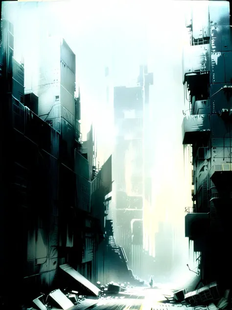 layered expired film , analog nightmare, midnight dream, astral city, + 36.5 mm f0 cinematic quality , + style of Jeremy Mann, Peter Elson, Alex Maleev, Ryohei Hase, Raphael Sanzio, Pino Daheny, charlie bowater, Albert Joseph Penot, Ray Caesar, hr giger, gustave dore, Stephen Gammell, masterpiece of art portrait layered sheets, techniques used: lithography chiaroscuro, atmospheric perspective <lora:Brutalism:0.95> brutalism <lora:xl_more_art-full_v1:1.1>