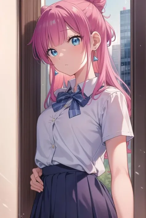 akariwatanabe, <lora:akariwatanabe-lora-nochekaiser:1>,
akari watanabe, long hair, blue eyes, pink hair, hair bun, double bun, cone hair bun,
BREAK skirt, shirt, bow, jewelry, pleated skirt, earrings, blue skirt, blue shirt,
BREAK looking at viewer, full body,
BREAK indoors, classroom,
BREAK <lyco:GoodHands-beta2:1>, (masterpiece:1.2), best quality, high resolution, unity 8k wallpaper, (illustration:0.8), (beautiful detailed eyes:1.6), extremely detailed face, perfect lighting, extremely detailed CG, (perfect hands, perfect anatomy),