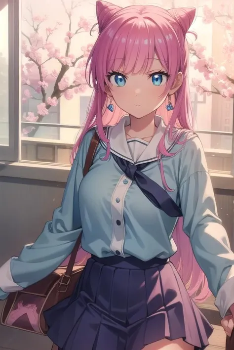 akariwatanabe, <lora:akariwatanabe-lora-nochekaiser:1>,
akari watanabe, long hair, blue eyes, pink hair, hair bun, double bun, cone hair bun,
BREAK skirt, shirt, bow, jewelry, pleated skirt, earrings, blue skirt, blue shirt,
BREAK looking at viewer, full body,
BREAK indoors, classroom,
BREAK <lyco:GoodHands-beta2:1>, (masterpiece:1.2), best quality, high resolution, unity 8k wallpaper, (illustration:0.8), (beautiful detailed eyes:1.6), extremely detailed face, perfect lighting, extremely detailed CG, (perfect hands, perfect anatomy),