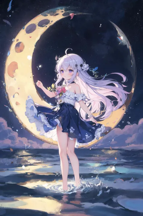 ((masterpiece, absurdres)), simple background,
BREAK
In hues abstract, emotions glide,
A girl on water, under moon's guide,
Brushstrokes form a dreamy sea,
Where art and magic intertwine free.
BREAK
Moonlight's touch, a gentle trace,
Reflects upon water's tranquil space,
Girl walks, a spectral grace,
In this canvas, her steps embrace.
BREAK
Abstract strokes, emotions unfold,
A story of wonder, artistry bold,
Under moon's gaze, the scene evolves,
A girl's journey where mystery revolves.
BREAK
Colors blend, a moonlit dance,
In this abstract realm, a fleeting chance,
To capture the girl, the water, the moon,
In a painting's embrace, a magical tune.