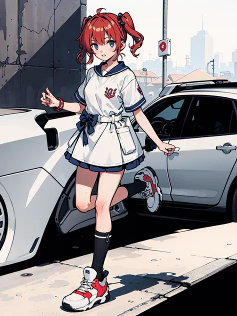 best quality, detailed background, girl, ,euro_street, random_wear,