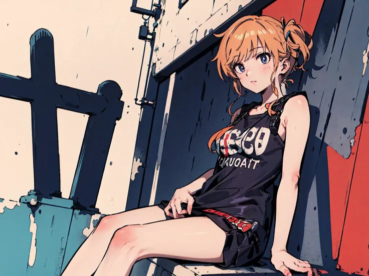 best quality, detailed background, girl, ,euro_street, random_wear, <lora:ohtsukiYuiTHEIDOLMSTER_v10:1>