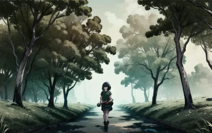 <lora:LONA02:1>, masterpiece, best quality,cinematic lighting, uhd 8k, wallpaper quality, a girl in green tshirt, golden rings on hair