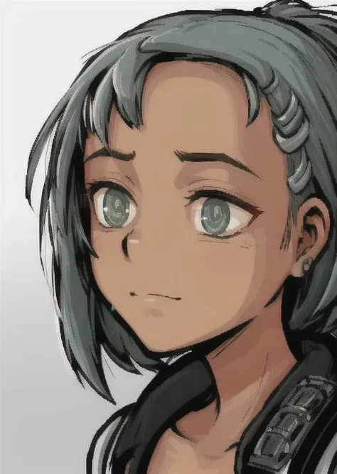 <lora:LONA05:1>,neon lights,dystopian city,hackers,a girl with blue hair and dark green eyes,closeup,makeup,white eyelash,intricate details,(technological upgrade on face:1.3),dark skin,(hacker eyes:1.3),mohawk hair,by Josan Gonzalez,Simon Stalenhag,Maciej Rebisz,Mike Winkelmann (Beeple),Darek Zabrocki,