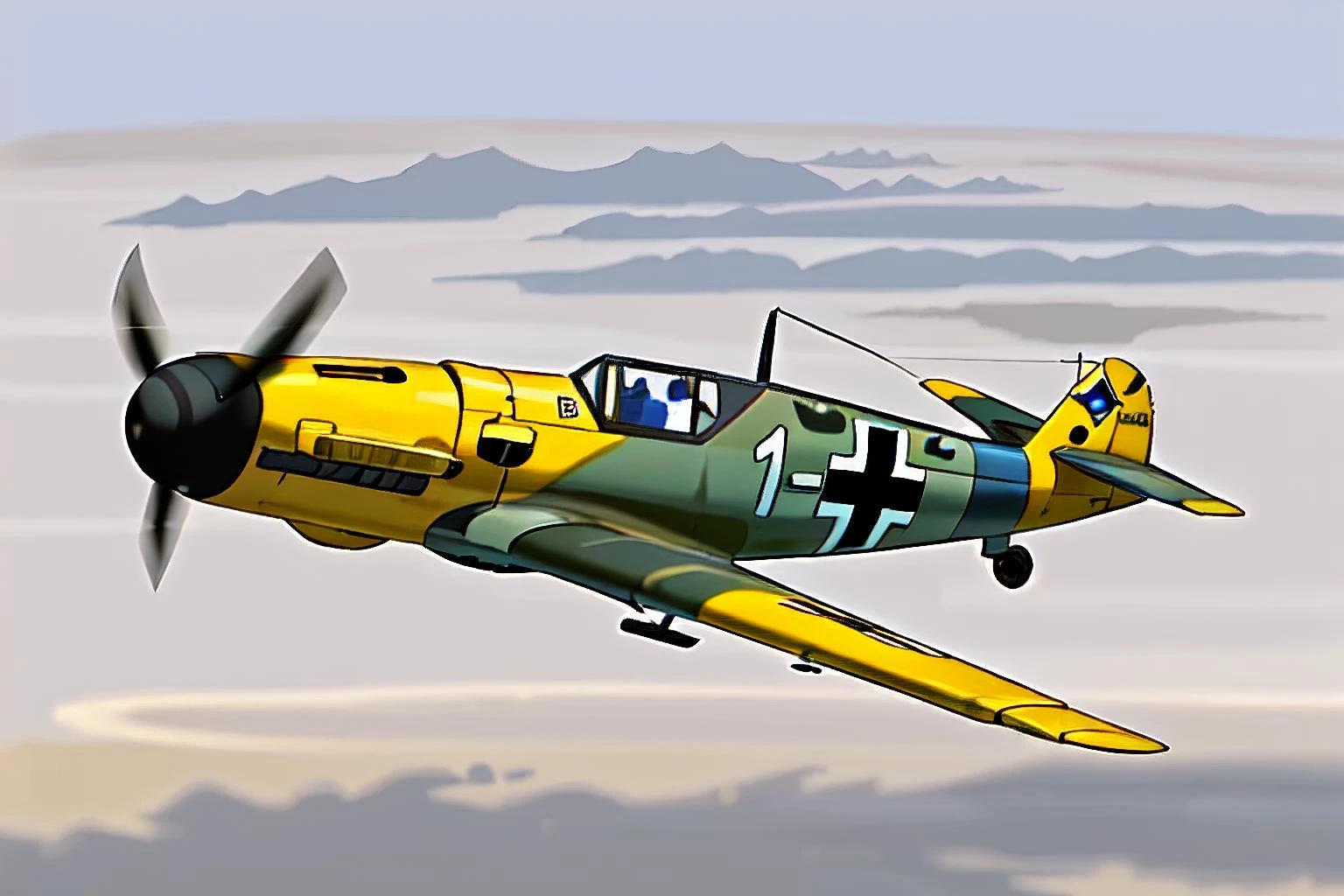 bf109, flying, fighter plane,