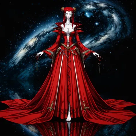 <lora:Carmilla002:0.62>,<lora:add_detail:1>,smile,
Carmilla,1female_vampire,
pale skin,red hair,
full body,nature,starry_sky,
skirt_suit,
