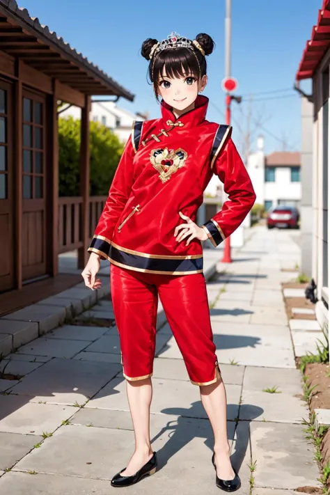 masterpiece, best quality, solo,1girl,looking at viewer,city,anime style,full body,
 <lora:paipaiV1:0.7>paipai,smile,shoes