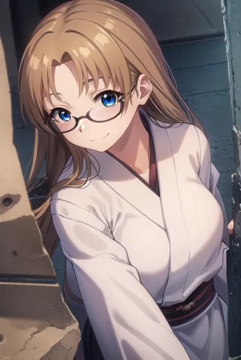 aimaimomoi, <lora:ai mai momoi s1-lora-nochekaiser:1>,
ai mai momoi, long hair, blue eyes, brown hair, glasses, (parted bangs:1.5), smile,
BREAK japanese clothes, kimono, white kimono,
BREAK outdoors,
BREAK looking at viewer, (cowboy shot:1.5)
BREAK <lyco:GoodHands-beta2:1>, (masterpiece:1.2), best quality, high resolution, unity 8k wallpaper, (illustration:0.8), (beautiful detailed eyes:1.6), extremely detailed face, perfect lighting, extremely detailed CG, (perfect hands, perfect anatomy),