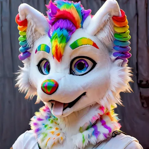 <lora:Furtastic_Detailer:1>,<lora:more_details:1>,<hypernet:furryYiffy_v12:1>,boopernova,furry,(highly detailed:1.4),(detailed face:1.4),rainbow mohawk:1.5,rainbow nose:1.5,rainbow spotted mane,rainbow eyebrows:1.5,full body,full body view,far shot,anthro,anthro wolf,kkw-fur,white fur,anthro,anthro wolf,very pure white fur,photo,cityscape,gradient background,dreamlike,((futurism)),glowing neon lights,Cinematic Lighting,moody lighting,highres,fantasy,cyberpunk,city_lights,<lora:locon_perfecteyes_v1_from_v1_64_32:1>,perfecteyes eyes,photo of perfecteyes eyes,two tone blue and purple eye color,<hypernet:slimModelsV1_slimmodelsV1:1>very skinny,petite,small ass,slender hips,female,non binary,
furry,cute,rainbow flame markings,detailed markings,star pattern,<lora:BooperNova-xl:1>,solo,