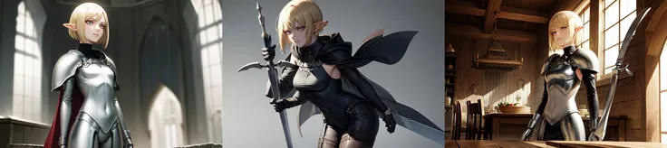 highly insanely detailed, masterpiece, top quality, best quality, highres, 4k, 8k, RAW photo, (very aesthetic, beautiful and aesthetic), 
__lazy-wildcards/cosplay-char/claymore/clare/prompts__, 
<lora:claymore_clare-10:0.5>, 
1girl, solo, 
a beautiful elvish girl, 
__lazy-wildcards/dataset/background__,âââ