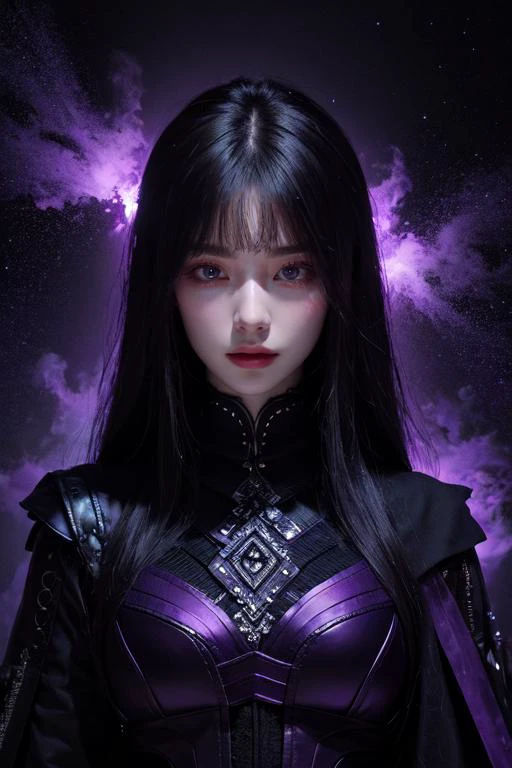 (otherworldly), highly insanely detailed, masterpiece, top quality, best quality, highres, 4k, 8k, RAW photo, (very aesthetic, beautiful and aesthetic), Haneame, <lora:yubo_v10:0.6:1,0,0,0,0,0,0,0,1,1,1,1,1,1,1,1,1>,
(1girl, solo:1.6),
BREAK
rich purple background,matte black background,deep purple background , (fantasy world)âââ