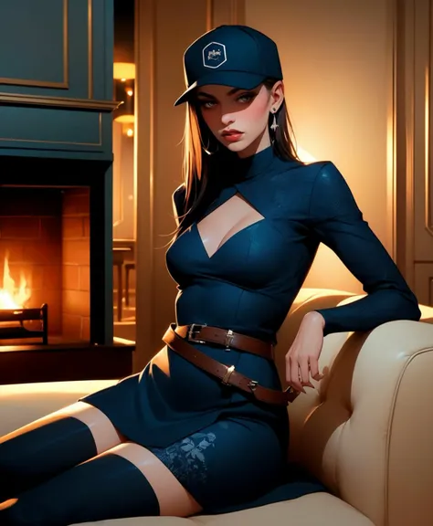 Hyper-realistic, ultra detailed, a girl ((naked)) ((WITH SHORT WAVY ORANGE HAIR)) dressed as a pirate in front of computer monitors typing at the keyboard ((((with small breasts showing)))) , (black collar around the neck)(with pirate hat) (with black panties and black stockings)(((full body)))(((transparent and with black panties in sight))) ((in a very dark room))((WITH GREEN EYES AND PERFECT )) ((((((with small breasts showing)))))