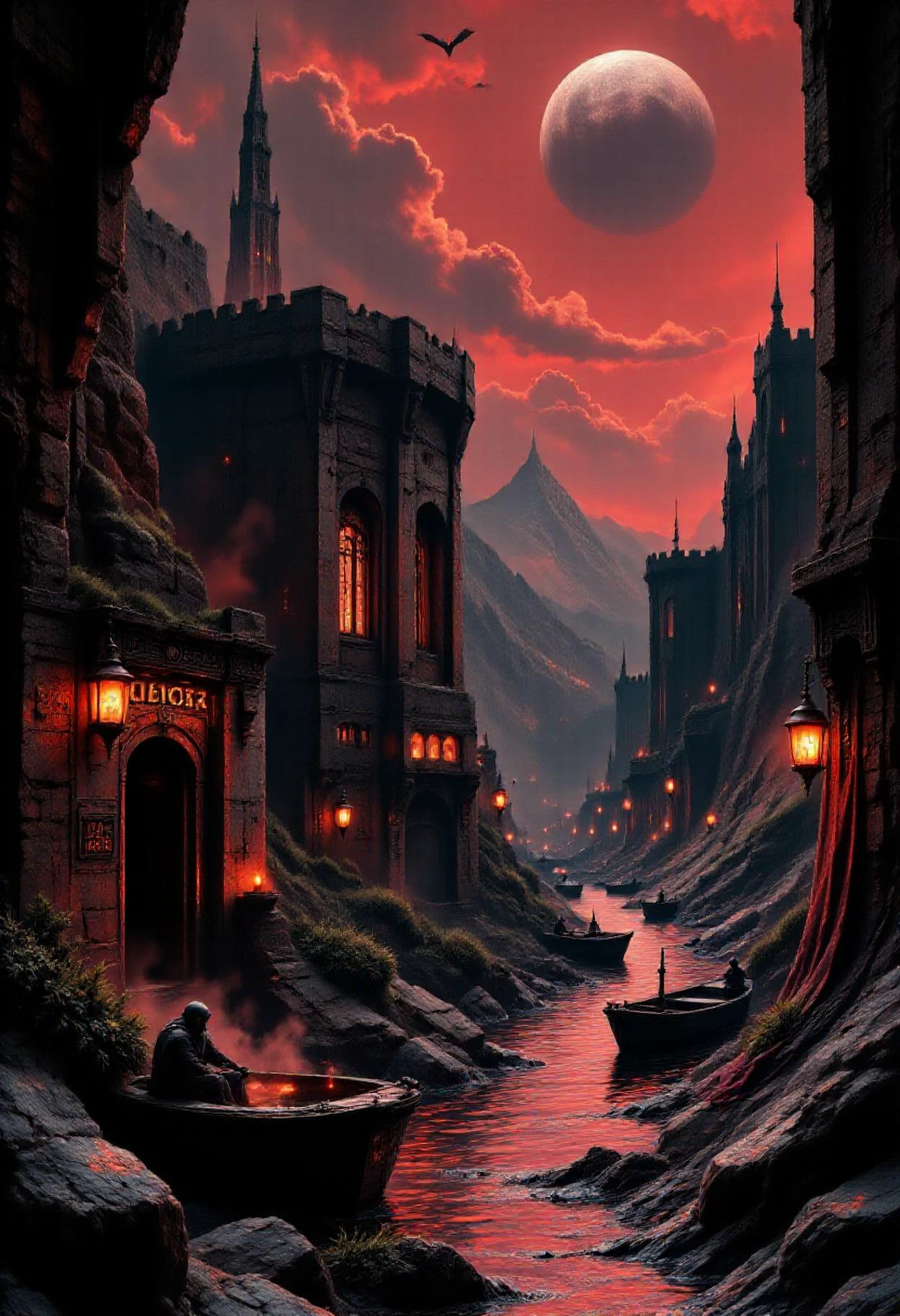 aidmafluxpro1.1 the atmospheric city of Jekkara is a seedy, decaying port city sprawled along the banks of one of Mars ancient canals. The city is drenched in shadow, with narrow, winding streets flanked by crumbling buildings made of red Martian stone, their facades etched with forgotten glyphs from a long-gone civilization. Flickering, dim lanterns cast eerie glows over the bustling market squares, where merchants peddle rare, alien waresâgems, spices, and weaponsâamid the pungent scent of exotic spices and dry Martian air. The canals, once grand, now run low and sluggish, bordered by rusty, corroding docks where rickety skiffs bob in the waters. The inhabitants are a dangerous mix of smugglers, thieves, and exiled nobles, their eyes gleaming with suspicion under the hoods of their worn cloaks. Overhead, the Martian sky glows with a faint crimson hue, the distant twin moons hanging low. In the distance, dilapidated mansions loom over the city, remnants of Jekkara's faded grandeur, their shadowy courtyards now home to covert dealings and whispered secrets.