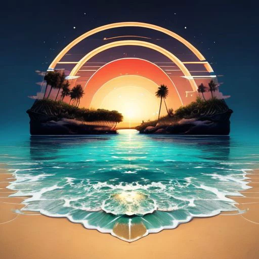 Beach, cozy, calm, circular,
,T shirt design,TshirtDesignAF,
,<lora:TshirtDesign15PasWithTE:1>