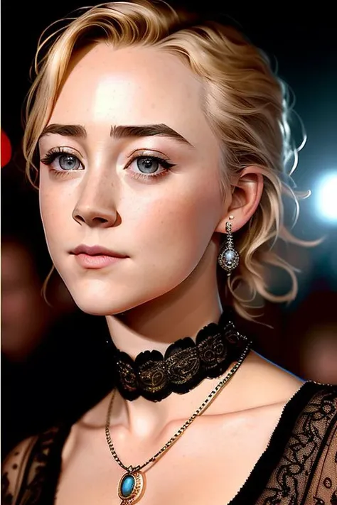 ((saoirseronan)) as a movie star, modelshoot style, (extremely detailed CG unity 8k wallpaper), photo of the most beautiful artwork in the world, professional majestic oil painting by Ed Blinkey, Atey Ghailan, Studio Ghibli, by Jeremy Mann, Greg Manchess, Antonio Moro, trending on ArtStation, trending on CGSociety, Intricate, High Detail, Sharp focus, dramatic, photorealistic painting art by midjourney and greg rutkowski, (waist chain), ((movie premiere gala)), ((standing on the red carpet)), ((paparazzi in the background)), (nsfw), (looking at viewer)
