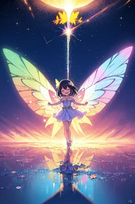 ((masterpiece, high quality, 4k, 8k)),
BREAK
Amidst abstract hues that intertwine,
A cheerful fairy, her spirit's sign,
Transparent wings, like butterfly's grace,
In art's embrace, she finds her place.
BREAK
Colors blend in a dance of delight,
Her wings aglow, a radiant flight,
Abstract backdrop, a dreamscape's hold,
Where fantasy's stories are often told.
BREAK
Cheerful laughter in every stroke,
A little fairy, a joyful evoke,
Abstract realms, a canvas anew,
Where magic and happiness coalesce in view.
BREAK
Transparent wings, a delicate sight,
In abstract dreams, she takes her flight,
A cheerful fairy, her presence a spark,
In this painted world, where wonders embark.