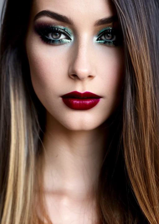 HDR photo of half body of A captivating masterpiece of an woman, The intricate lace and gold details exude a very rebellious aura. ((A bold and daring makeup look featuring ombre lips that transition from a deep, dark red at the center to a glossy black at the outer edges. The lips are expertly lined and filled in with precision, creating a gradient effect that is both edgy and sophisticated)). ((The use of high-shine gloss adds a touch of glamour and dimension to the look)), ((while the deep red and black hues give it a dramatic, vampy vibe)), The background is a dark old manor room with fireplace only giving light to room, architecture creating a exigent atmosphere., low-key photography:1.3, one rim side light, narrow lighting,, only one light source, facing camera, shallow depth of field, <lora:MS_LaurenDeGraaf_V1_32:0.8>  , High dynamic range, vivid, rich details, clear shadows and highlights, realistic, intense, enhanced contrast, highly detailed