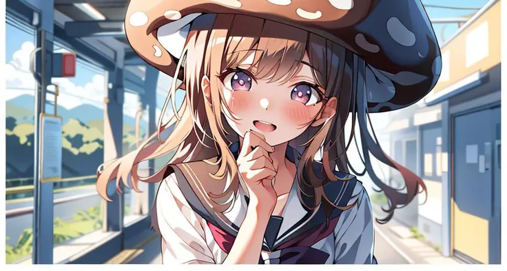 best quality, ultra high res,prefect anatomy,prefect hand,
1girl,mushroom,
<lora:smile-girl-anime:0.8>