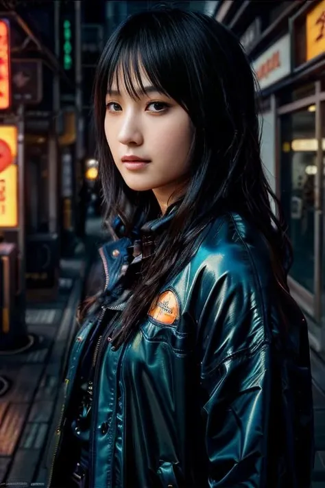 upper body shot photo of the most beautiful artwork in the world featuring a modern <lora:S.Riho:0.85>, sexy, urban tokyo futuristic look, neon lights, night, slow motion, reflections, orange raincoat, intricate detail, nostalgia, heart professional majestic oil painting by Ed Blinkey, Atey Ghailan, Studio Ghibli, by Jeremy Mann, Greg Manchess, Antonio Moro, trending on ArtStation, trending on CGSociety, Intricate, High Detail, Sharp focus, dramatic, photorealistic painting art by midjourney and greg rutkowski