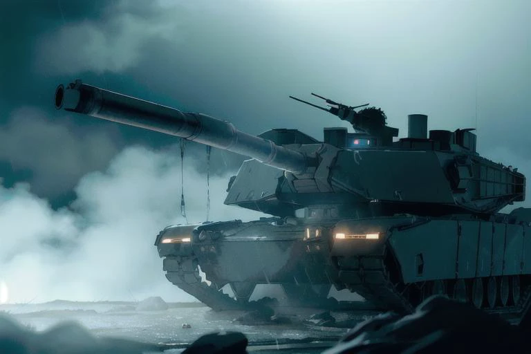 analog gloomy (close up shot) photo of a convoy of (M1 Abrams tanks, <lora:m14br4m5:1>), (in a rocky alien planet (at midnight)), soldiers on the turrets on top, ((heavy rain)), (horror ), ((nighttime)), (midnight), High Detail, Sharp focus, ((photorealism)), ((realistic)), best quality, 8k, award winning, dramatic lighting, epic, cinematic, masterpiece, backlit, contrejour, rim light, ambient fog:1.3, dutch angle, depth of field, volumetric lights,