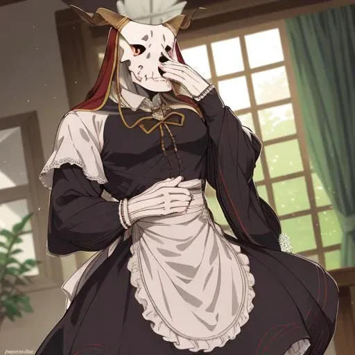 <lora:EliasAinsworth v1:1> EliasAinsworth, veil, wearing a maid dress, frills,