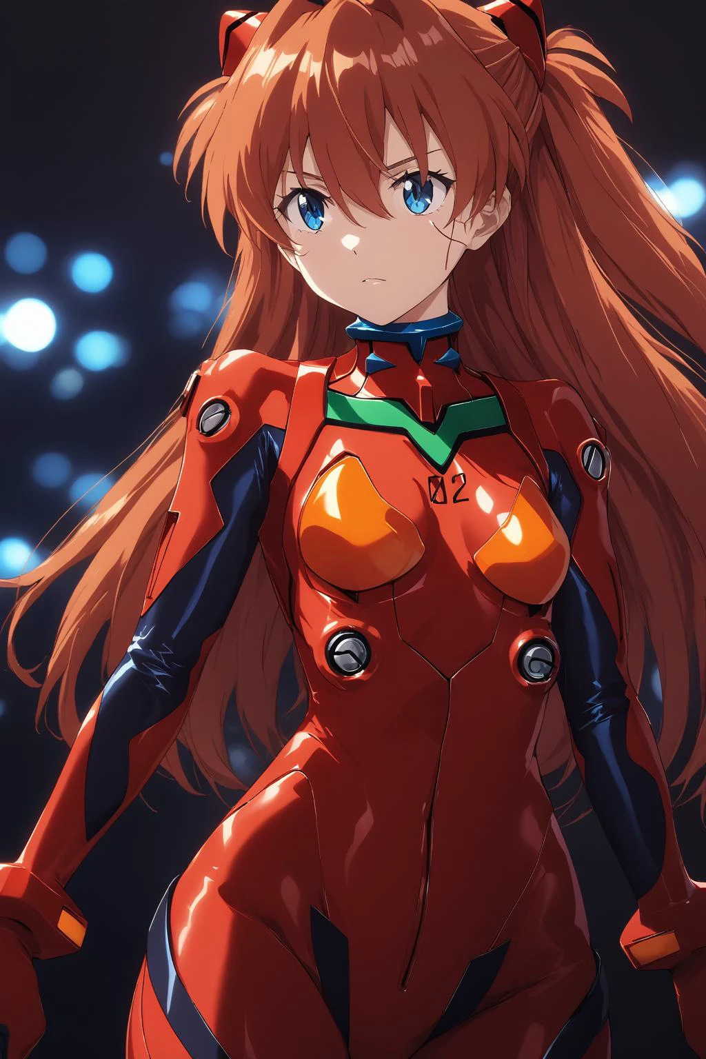 anime artwork cinematic film still anime artwork score_9,score_8_up,score_7_up,score_6_up,score_5_up,score_4_up,(((Ultra-detailed, 8k, highres, masterpiece, ultra-highlights))),very aesthetic,absurdres,beautiful,aesthetic,chromatic aberration,((highly detailed facial features)),((facing random direction)),(((random pose))),((random background)),(((Random action))),<lora:asuka-langley-soryuu-ponyxl-lora-nochekaiser:0.8>,asuka langley soryu,long hair,bangs,blue eyes,red hair,hair ornament,bodysuit,pilot suit,plugsuit,red bodysuit,anime still,<lora:More_interesting_backgrounds:0.8>,IBG,depth of field,, shallow depth of field, vignette, highly detailed, high budget Hollywood film, bokeh, cinemascope, moody, epic, gorgeous, film grain . anime style, key visual, vibrant, studio anime, highly detailed