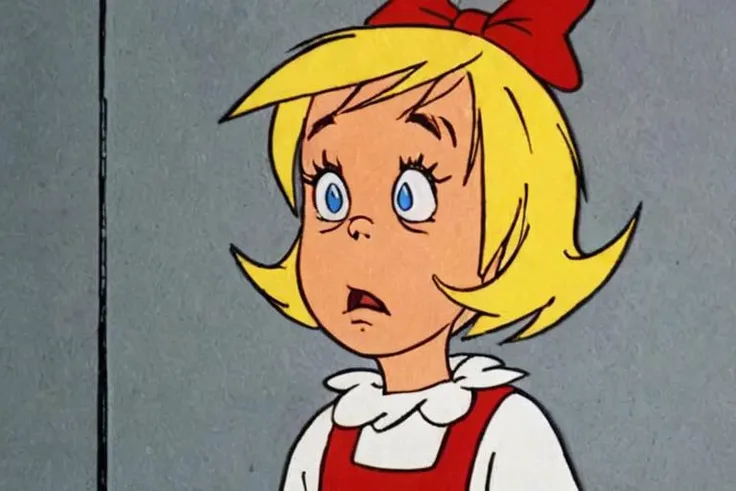 a frame of a animated film of a little girl, style drseussfilm <lora:Dr._Seuss_Film_Style_XL>