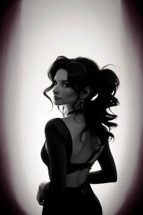 (tenebrist painting, high contrast, dramatic lighting, Caravaggio style:1.15), (low angle, headshot:1.2) of <lora:sd15_AliceGreczyn_locon_64_v1-000050:1> AliceGreczyn, smiling, from behind, she is wearing reindeer costume , her hair is styled as braided lob hair, BREAK she is (in the granny flat:1.1), silhouetted against the light, 8mm fisheye lens ,shot on Kodak Brownie ,prominent film grain ,(infrared filter:1.4), in the style of Nathan Wirth
