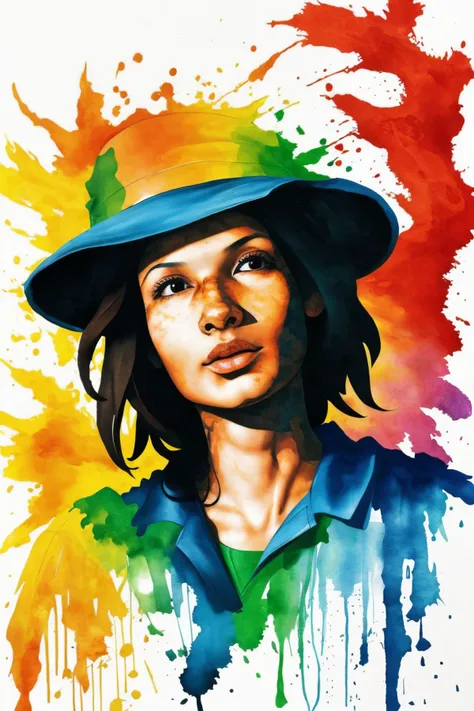(style of Cimabue:1.15), <lora:sd15_AliceGreczyn_locon_64_v1-000050:1> AliceGreczyn, ink splash, colorful,