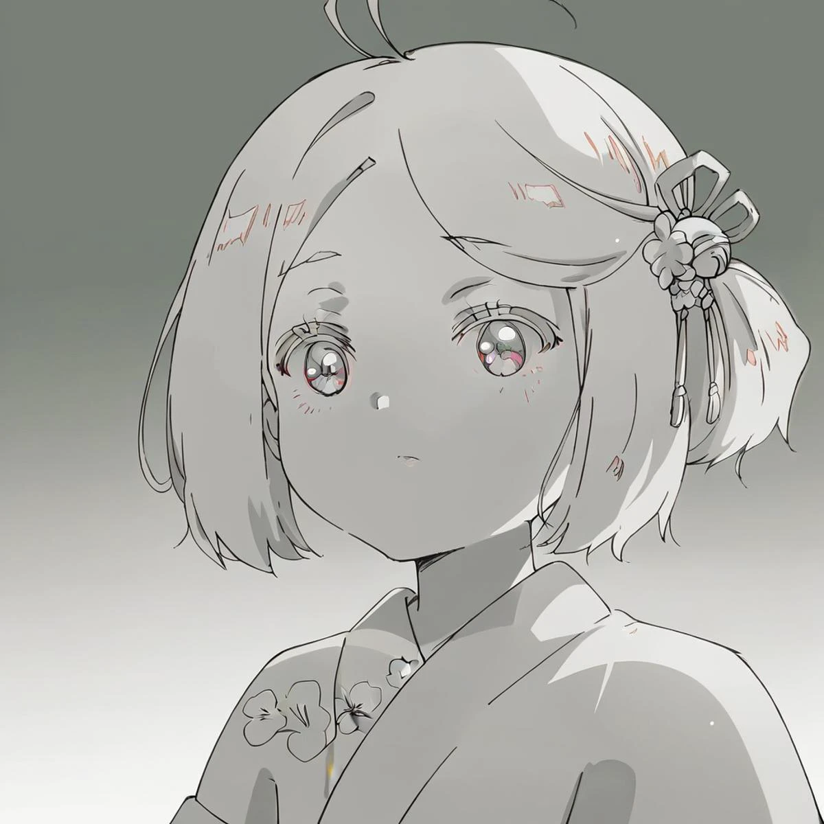 score_9, score_8_up, score_7_up, <lora:ch110:1> ch11o, 1girl,solo,kimono,dynamic angle,portrait, <lora:AnimeOriginalArtStyleShadow_PONYXL_d4a1:1> oamhfs, green theme, monochrome