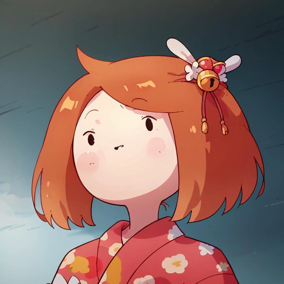 score_9, score_8_up, score_7_up, <lora:ch110:1> ch11o, 1girl,solo,kimono,dynamic angle,portrait, <lora:Adventure_Time_Style_LORA:1> adventure time, dot eyes