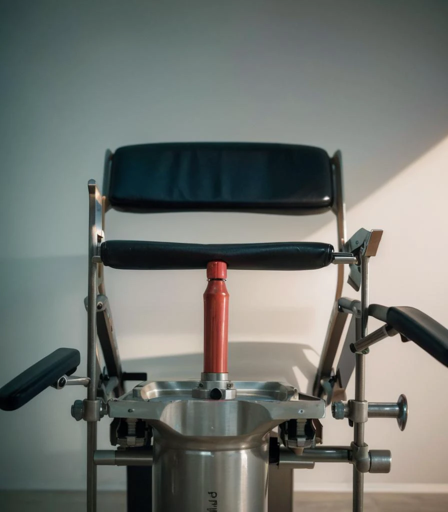 masterpiece, best quality, highres, (naked), 1girl, solo, hospital (operating room), hospital examination light, lie on back, (full body), (cunt), (legs spread), gyno, CelLof00