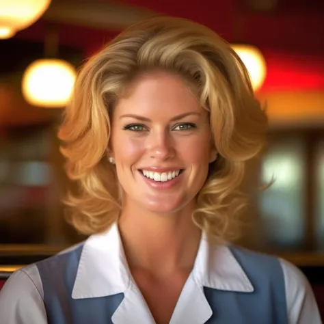 master part, uma bela mulher Brasileira, ((Marilyn Monroe:Ingrid Bergman:0.5)), (White V-neck tight shirt and pantaloon dark jeans), (corpo perfeito) (cabelos loiro longos), outside in the cafeteria (textura da pele:1.1), best quality, ultra high-resolution, Foto RAW, Nikon D850 |, luz de fundo, at office, luz solar brilhante, filmic grain:1.2, (Tonalidade quente, tom quente:1.2), (foto colorida)