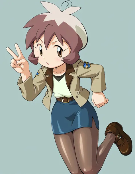 zPDXL, score_9, score_8_up, score_7_up, source_anime, BREAK
1girl, solo, <lora:bj-shout_XL(pony)v10:1> bj-shout, brown hair, short hair, antenna hair, brown eyes, trench-coat, wide-brim-hat, ankle-booties, opaque-pantyhose, pencil skirt, victory_pose