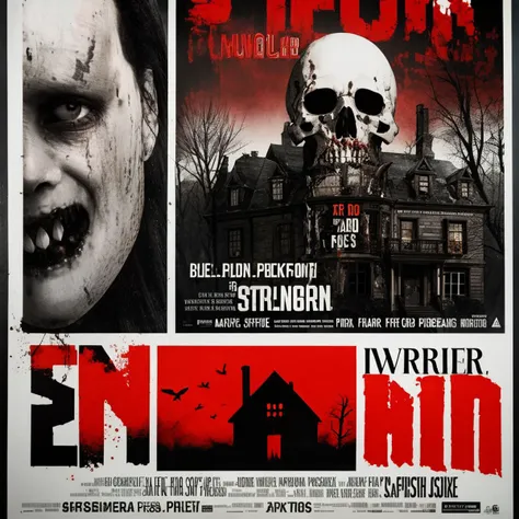 Horror Poster,horror (theme),<lora:horror 1:1>,portray an extremely rich cinematic picture,Movieer,Ghost type of horror film,Building,