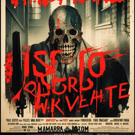Horror Poster,horror (theme),<lora:horror 1:1>,portray an extremely rich cinematic picture,Movieer,Ghost type of horror film,Building,