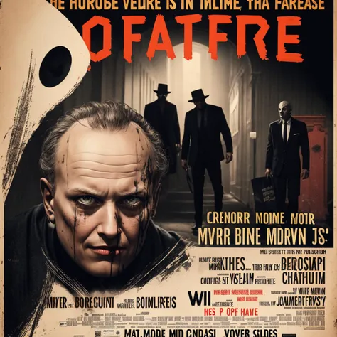 Horror Poster,horror (theme),<lora:horror 1:0.7>,portray an extremely rich cinematic picture,(((Modern Movieer Style))),Movie Postost type of horror film,Building,