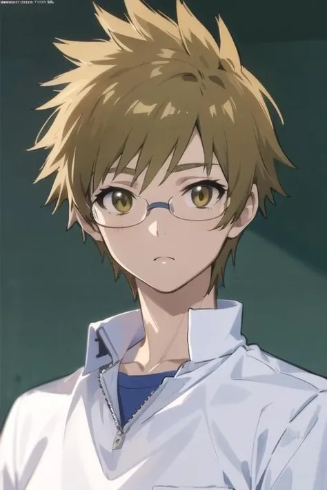 masterpiece, best quality, ultra-detailed, illustration, 1boy, solo, male focus, looking at viewer, , depth of field, <lora:shuu_maiko:0.70>, shuu_maiko, , sportswear