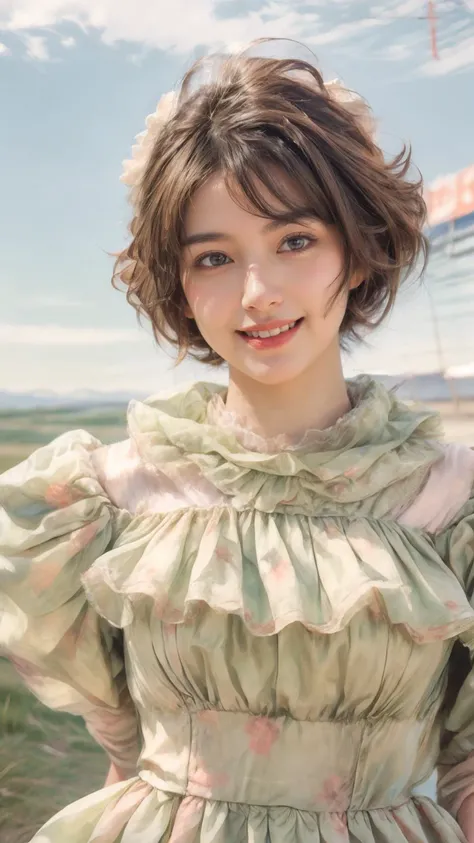 masterpiece,best quality,highest detail,looking at viewer,Tracking Shot,
1girl,photo of a cute girl,light smile,charming,20yo,Short Hair.Hair between eyes,yellow and black tones,Suede,Mesh,Pleats,dynamic pose,soviet union,poster,
<lora:wlqc_20230930191134:0.8>,
<lora:add_detail:1>,<lora:soviet-poster:0.8>,