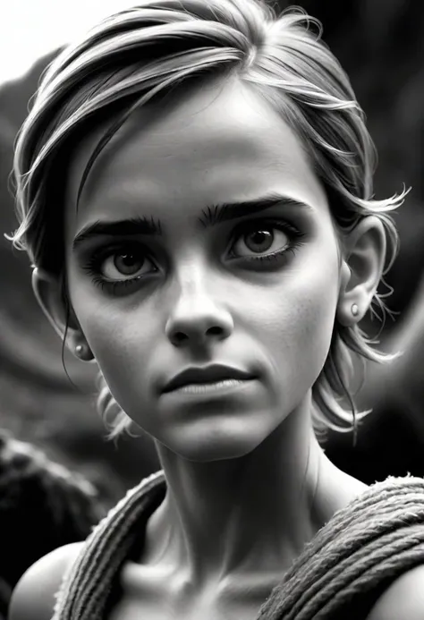 emma watson, sebastiao salgado masterpiece award winning photo --style raw --v 6