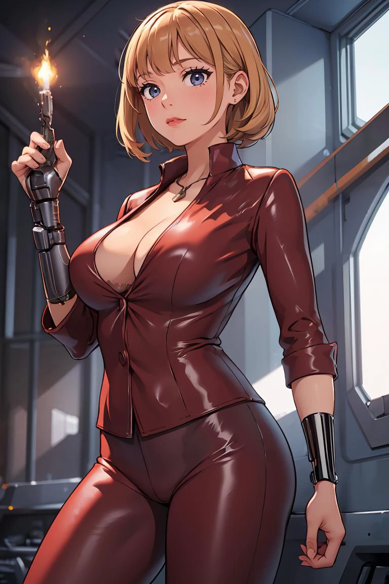 (masterpiece, best quality), 1girl, <lora:TERMINATRIX:0.8> t-x, terminator 3, single mechanical arm