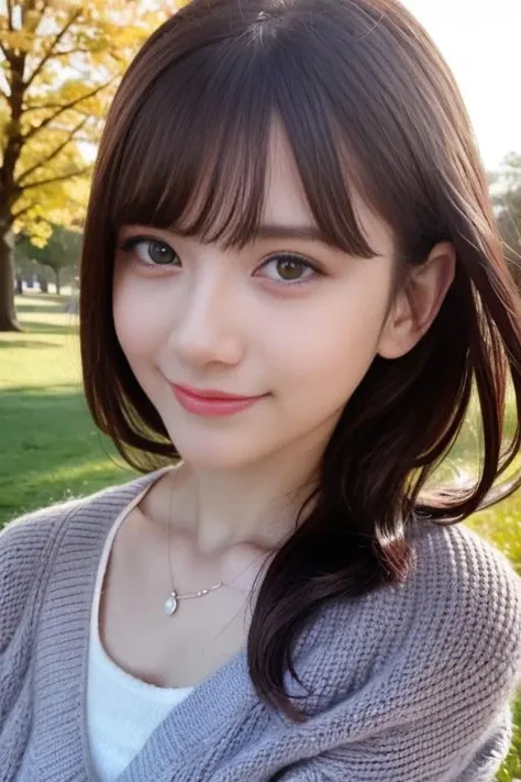 (highest quality、table top、8K、best image quality、Award-winning work)、one beautiful woman、Shining beautiful skin、(most stylish tracksuit:1.2)、(Opening the jersey zipper reveals a small cleavage:1.3)、(The most natural and perfect tracksuit:1.2)、Shining ultra-high definition skin、(accurate anatomy:1.2)、A gentle smile looking at me、(photo from the chest up:1.1)、(close up of face:1.05)、Standing gracefully、(Blurry park background:1.2)、portrait photography、(draw softly and smoothly:1.1)、(very bright and vivid:1.1)、very romantic、光を受けてShining beautiful skin、(very bright and refreshing:1.1)、(the most detailed and perfect face:1.1)、(most detailed glowing eyes:1.1)、(beautiful and moisturized skin:1.1)