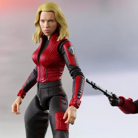 realistic actionauf style Scarlett Johansson