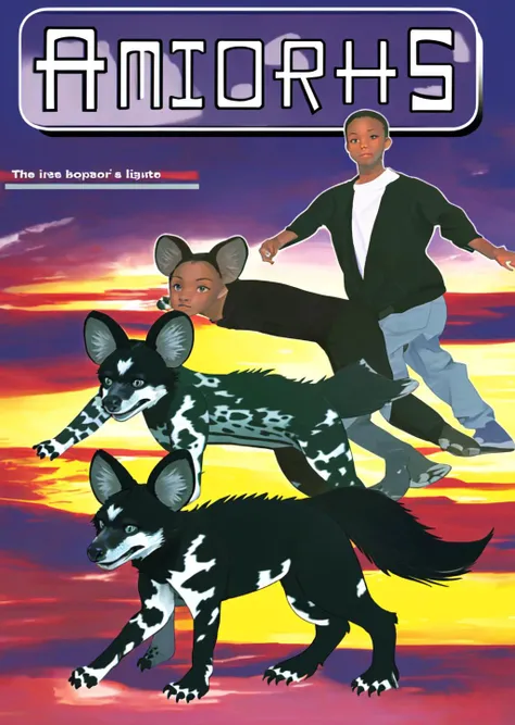 animorphs, <lora:neptuneHyperDimension6_v10:0.8> turning into a African Wild Dog, <lora:Animorphs-09:1>